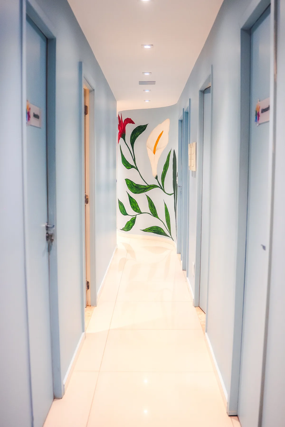 Corredor da clínica