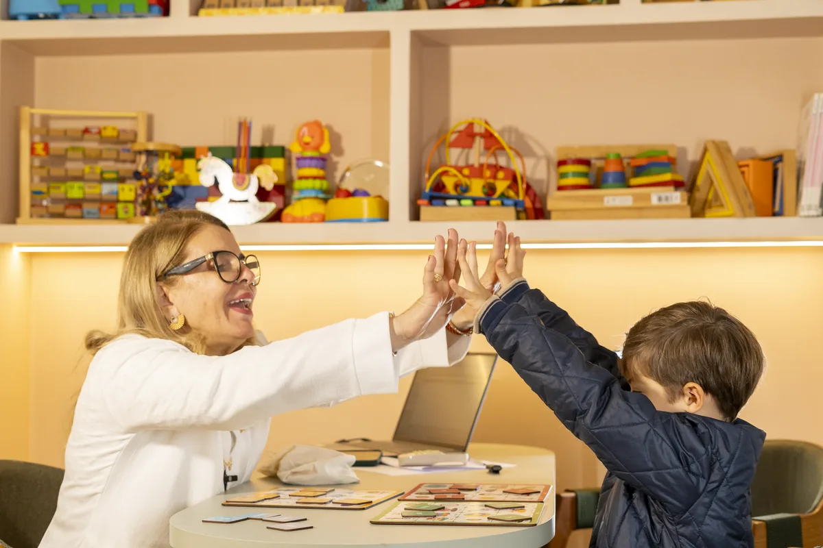 Momento de conexão no atendimento